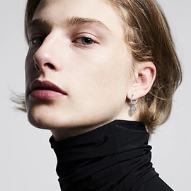 Unisex Hoop Earrings Silver 925 Small Hoop Earrings Gothic Earrings for Men Sleeper Earrings Birthday Gifts Jewellery for Men Women, Silver