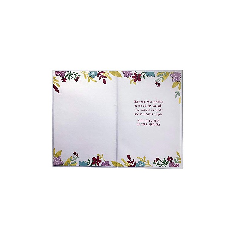 Granddaughter 1st Age 1 Today Cute Bunny Happy Birthday Card