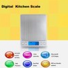 Báscula digital de cocina, de acero inoxidable de alta precisión,