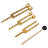 3 Pcs Aluminium Alloy Tuning Fork Set 128 256 512Hz