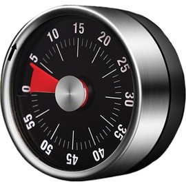 Youery Kitchen Timer, Magnetic Visual Timer, Stainless Steel Countdown Timer, Mechanical Egg Timer, 60-Minute Kitchen Timing Tool with Loud Alarm Clock, for Cooking, Learning, Baking