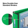 Staples 3-inch 3-Ring Better Binder, Green, 2/Pack (ST55894-CCVS)