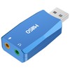 MillSO External USB Sound Card with Internal Recording Function, Portable
