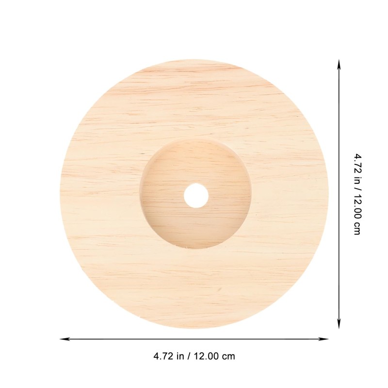 Solid Wood Lamp Base Round Table Lamp Base for Night