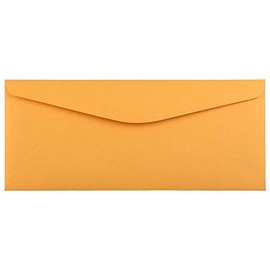 JAM PAPER #11 Envelopes - 4 1/2 x 10 3/8 - Brown Kraft Manila - 25/Pack