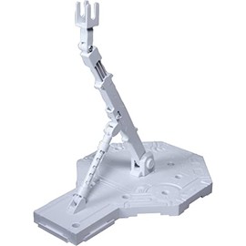 Bandai Hobby - White Action Base1 Display Stand 1/100 (Box/10), Bandai