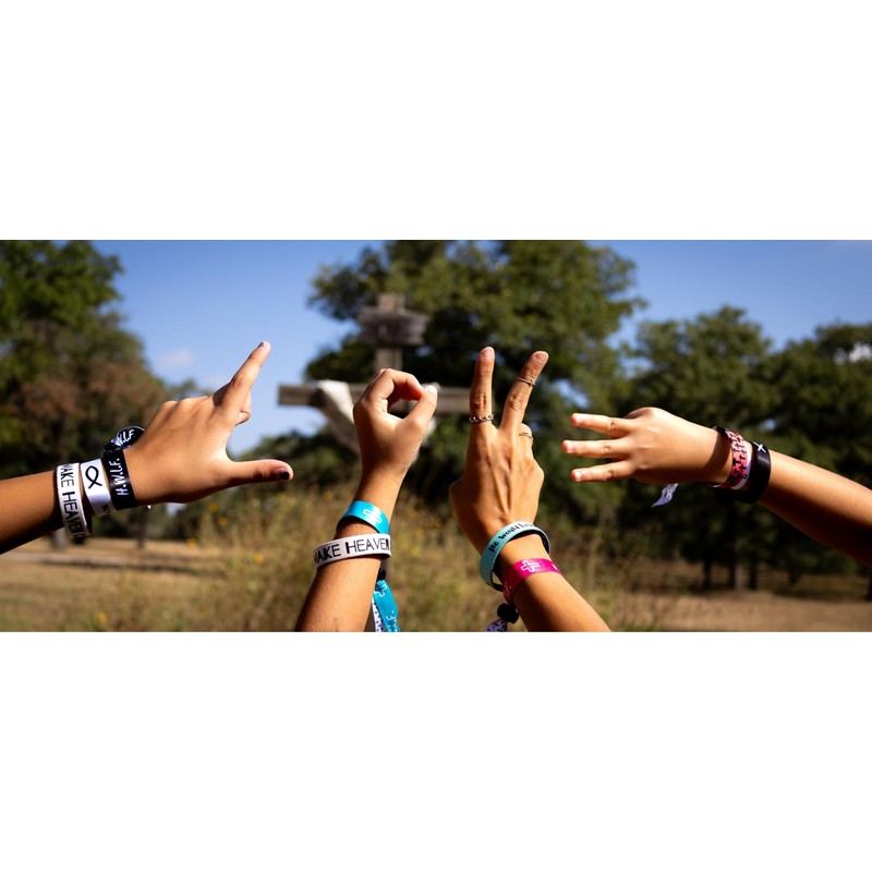 Truthful Lips Make Heaven Crowded - Reversible Stretch Elastic Wristbands