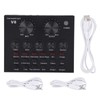 V8 Multifunctional Live Sound Card Intelligent Volume Adjustable Multiple Funny