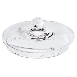 EDZARD Replacement Lid for Vigo 1231 + 1245 Glass Jar, Mouth-Blown Crystal Glass, Outer Diameter 19.5 cm, Inner Diameter 17.5 cm