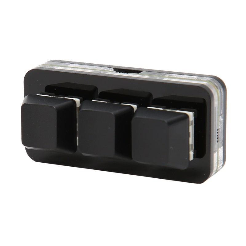 USB 3 Key Mini Keypad RGB LED Backlight Supports Hot