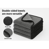 Kemes Microfibre Car Cloths, Double-Sided with 600 GSM Drying Cloth,