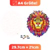 Home Melody Wooden Lion Puzzle | A4 Size 29.7 x