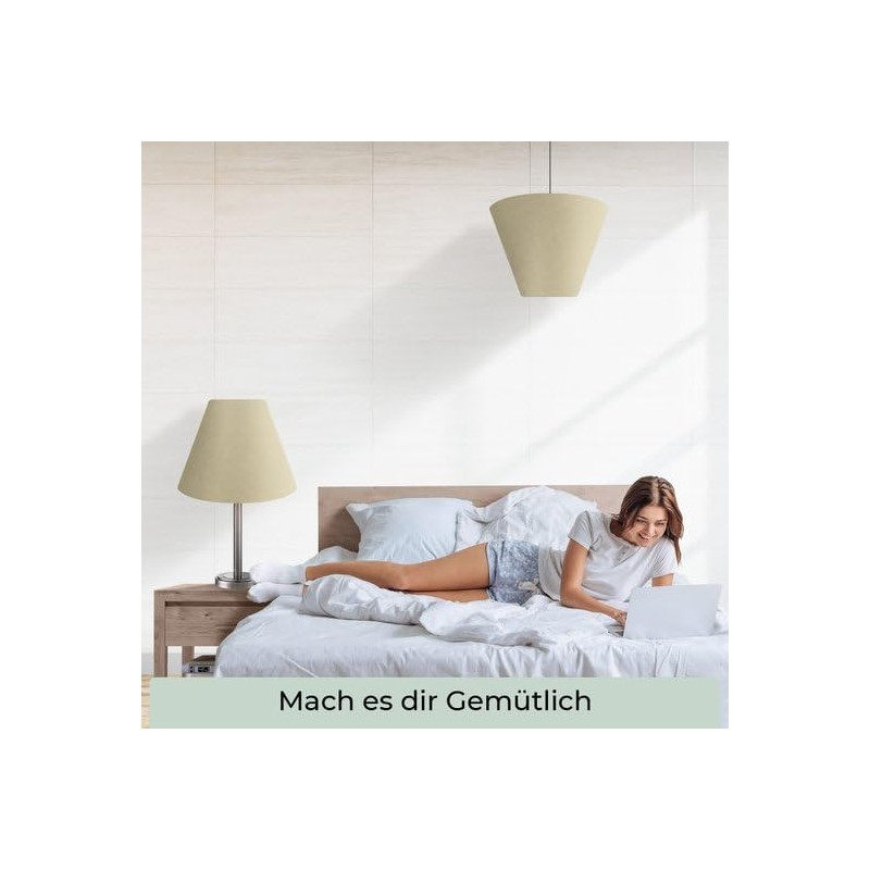 Wogati® Premium Lampshade E14/E27 Cotton | Colour: Printed/Size: S |