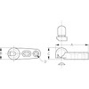 Sea Dog 3243001 Nylon Windshield Brace Foot -