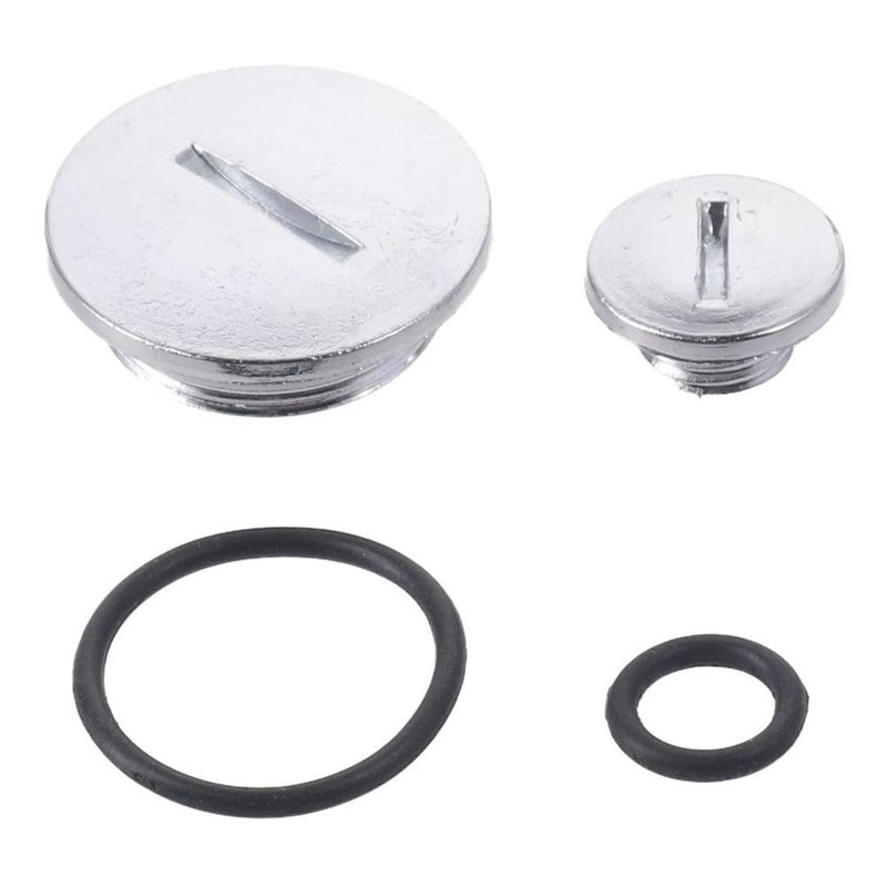 Quad Engine Stator Side Cover Caps,Aluminum with Rubber Seals Replacement