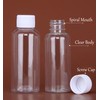 12pcs 30ml 1oz Empty Refillable Clear Plastic Bottles with Screw