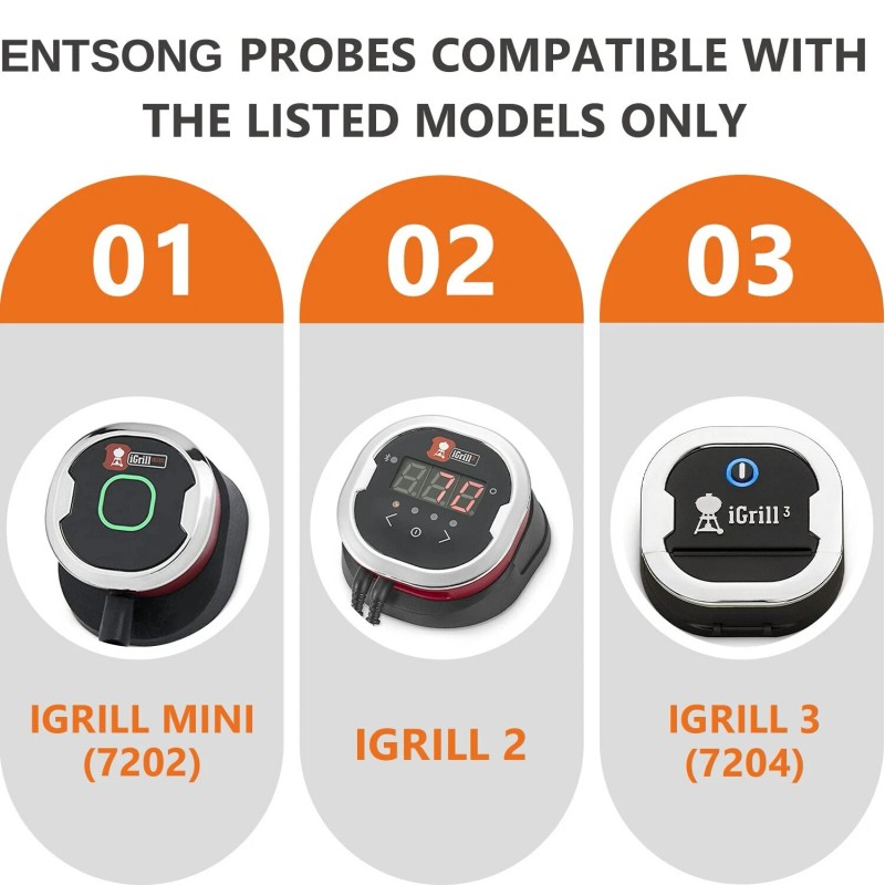 Weber 2-Pack iGrill Meat Probe Replacement for Weber Gas and