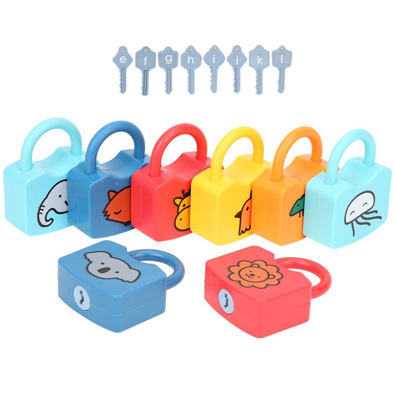 Plastic Children Early Educational Cognitive Learning Numbers Locking Preschool ToyEFGHIJKL