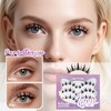 Cluster Lashes,Lankiz Biomimetic Individual Eyelashes Cat Eye Lashes Wispy C