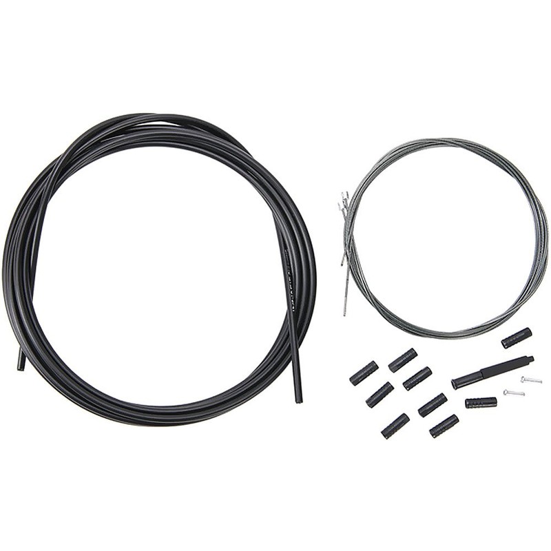 Shimano MTB Optislick Derailleur Cable and Housing Set, Black
