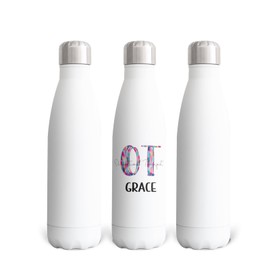 Miracle Worker Sublimation 17oz Water Bottle, Stainless Steel Gift for OcCupational Therapist, Counselor Appreciation Cup With Lid, OT Graduation, Thank You Insulated Water Bottle Gift for Counselor