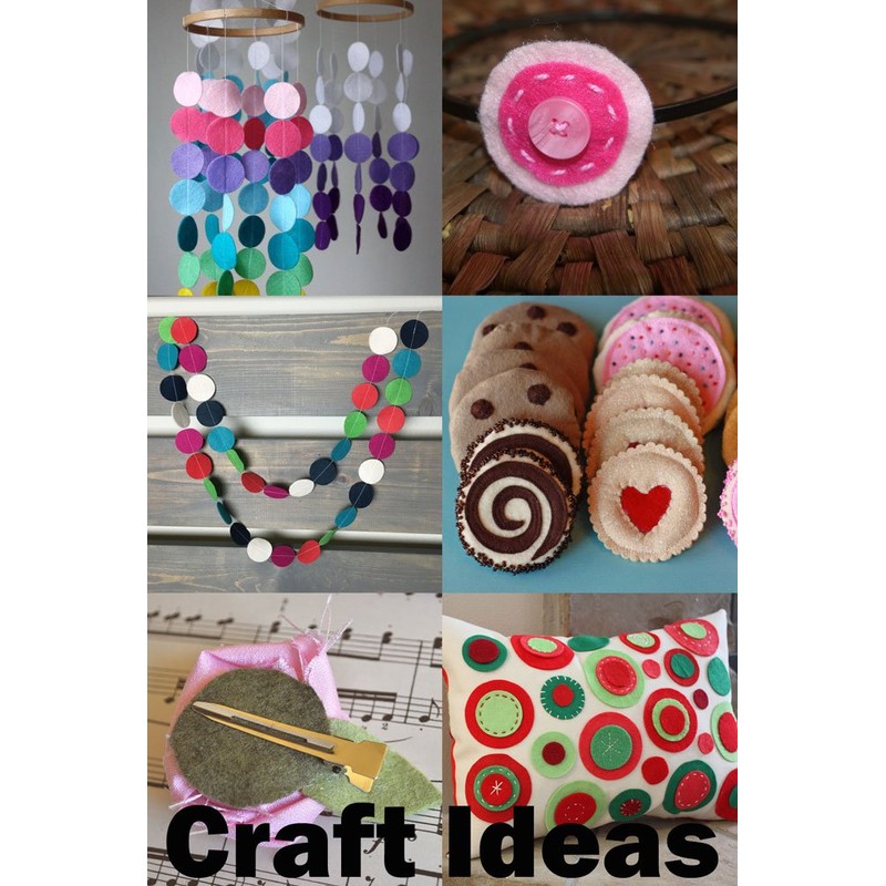 Playfully Ever After 4 Inch Yellow 16pc Stiff Felt Circles