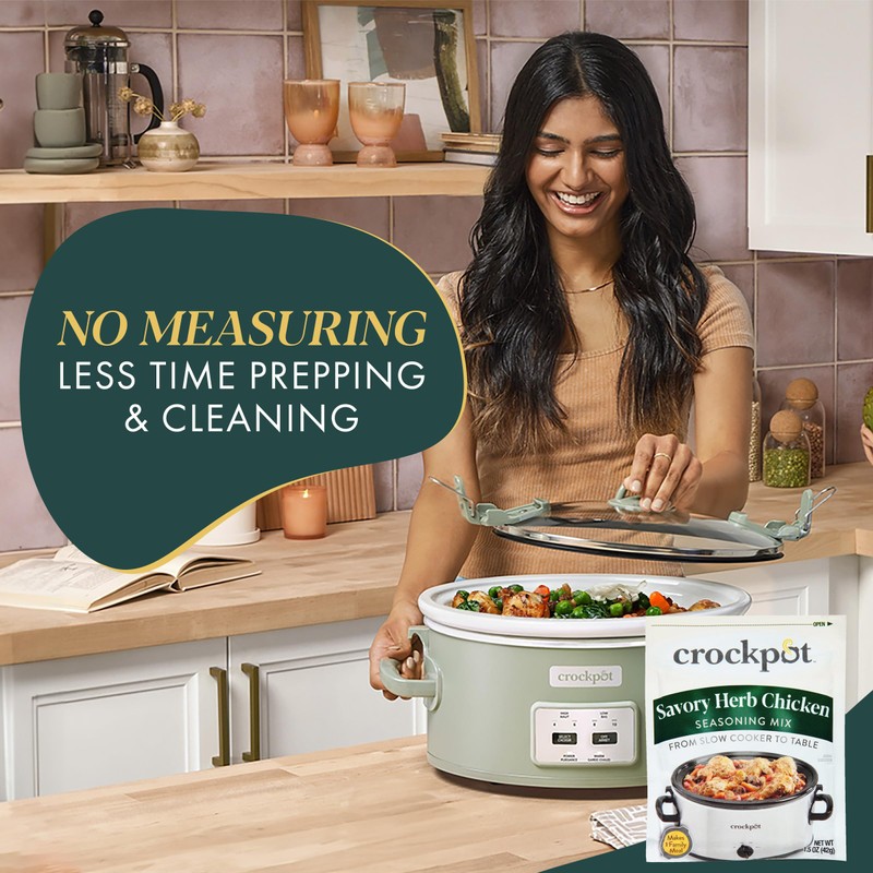 Crock-Pot Savory Herb Chicken Seasoning Mix, 1.5 Ounce (Pack of