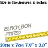 Black Box Fitted Fun Car Bumper Sticker - Waterproof Decal