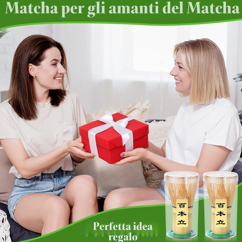 Alyvisun Set da 2 Fruste Matcha in Bambù con 76