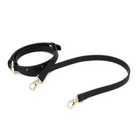 ZOOEASS Microfiber Leather Bag Straps,Adjustable Bag Strap Replacement,Shoulder Straps for Women Wallet Purse Handbags,Spare Crossbody Bag Strap Extender with Swivel Hooks(G-Black)