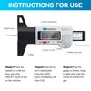 MEANLIN MEASURE 4PCS Digital Tire Tread Depth Gauge Tire Tread