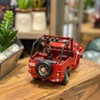 Tin Car Jeep Red 43035 Tin Toy Car Antique Retro