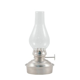 Vermont Lanterns Brass Mini Small Oil Lamp 6.5" (Pewter)