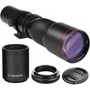 High-Power 500mm/1000mm f/8 Manual Telephoto Lens for Sony Alpha A99,