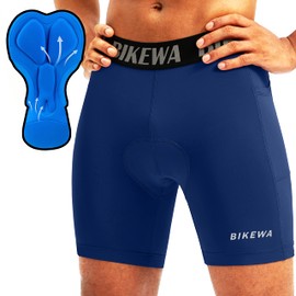 Pantalones cortos acolchados 4D para hombre, para ciclismo, ciclismo, ciclismo, ciclismo, bicicleta, bolsillos laterales