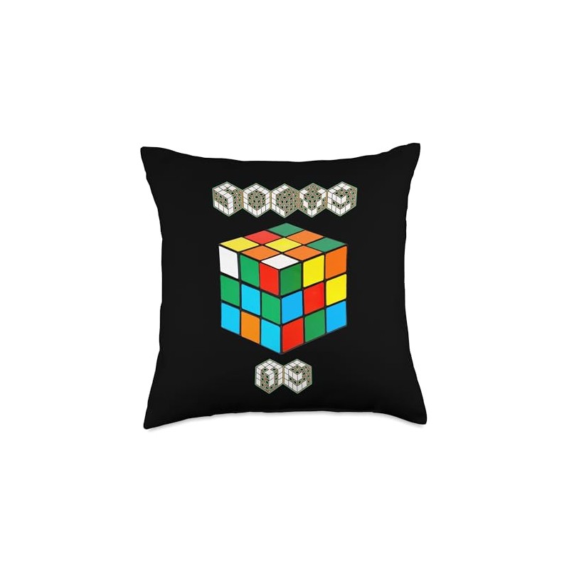 Solve Me Puzzle Cube Throw Pillow