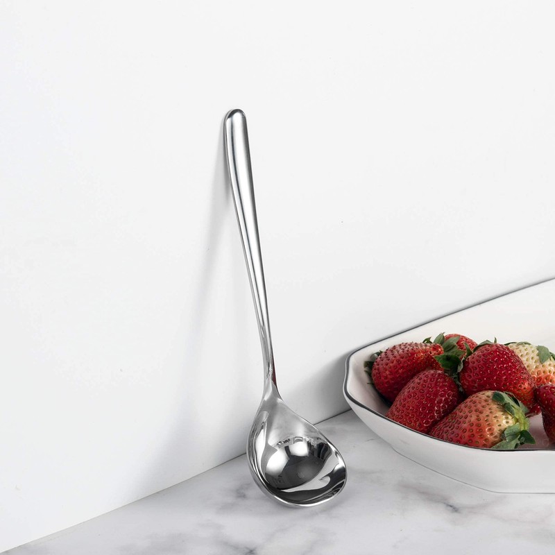 IMEEA 8-inch Mini Ladle Deep Soup Spoon SUS304 Stainless Steel