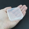 LJY 32 Pieces Square Mini Clear Plastic Storage Containers with