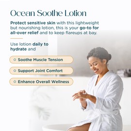 Abundant Natural Health Ocean Soothe Lotion with Natural Magnesium Salts and 1.8% Salicylic Acid for Relief and Control of Mild Psoriasis Symptoms, Hydrate and Soothe Skin, Fragrance-Free, 120mL