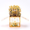 AimtoHome 3D Pop Up Greeting Card with Daffodils Garden Design,