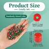 Magibeads 227Pcs Assorted Glass Seed Beads for Jewelry Making Christmas