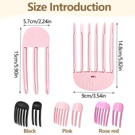 Volume Clip, Pack of 2 Volume Clips, Hair Practical Root Volume Clips, Unisex Volumising Hair Clip, Traceless Hair Clip for Long and Short