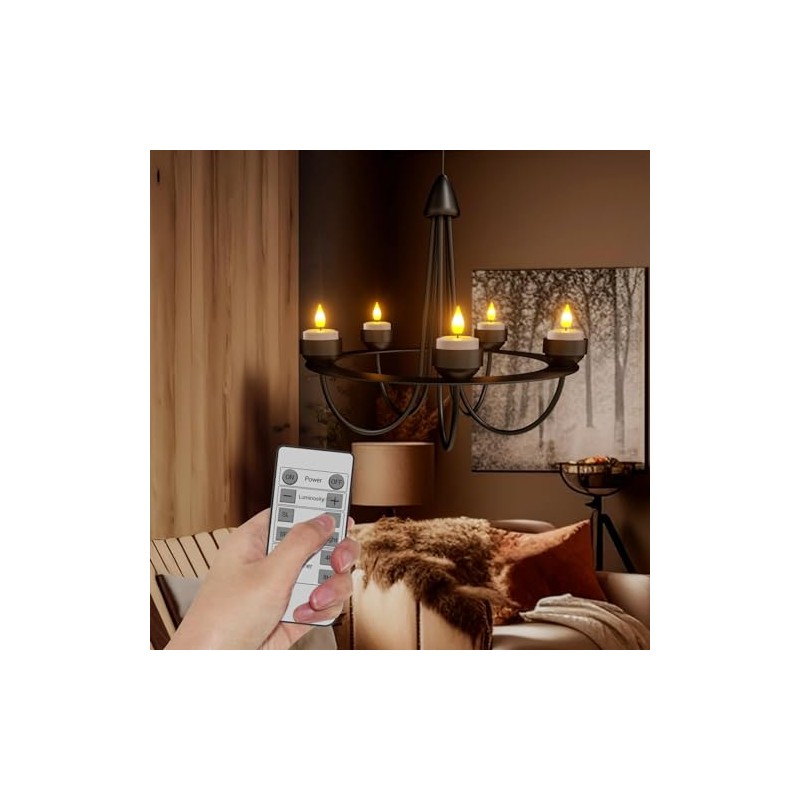 SoulBay Remote Control for Rechargeable Flameless Candles Tea Lights, 1PC
