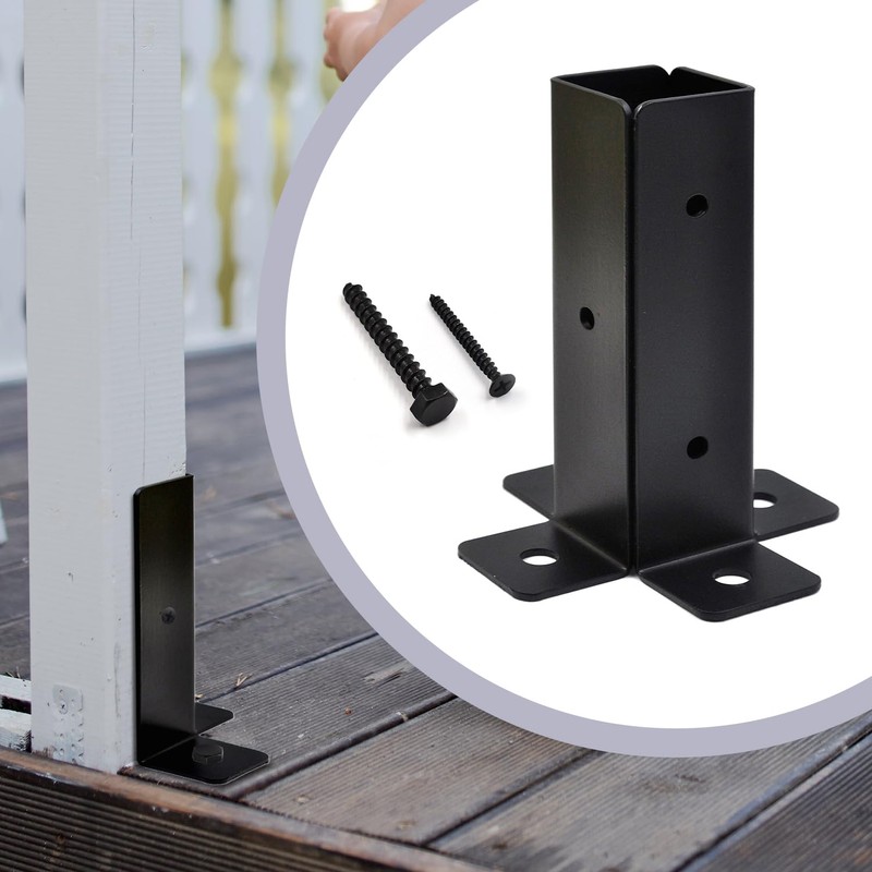 4 Pcs Post Anchor Brackets Kit for 4x4 Post Bracket,