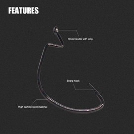 Dingbear 190PCS Bass Salmon Fish Hook Fishing Hooks