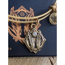 Alex and Ani "GOD SPEED" Journey Blessing Protection Gold Bracelet w/Card