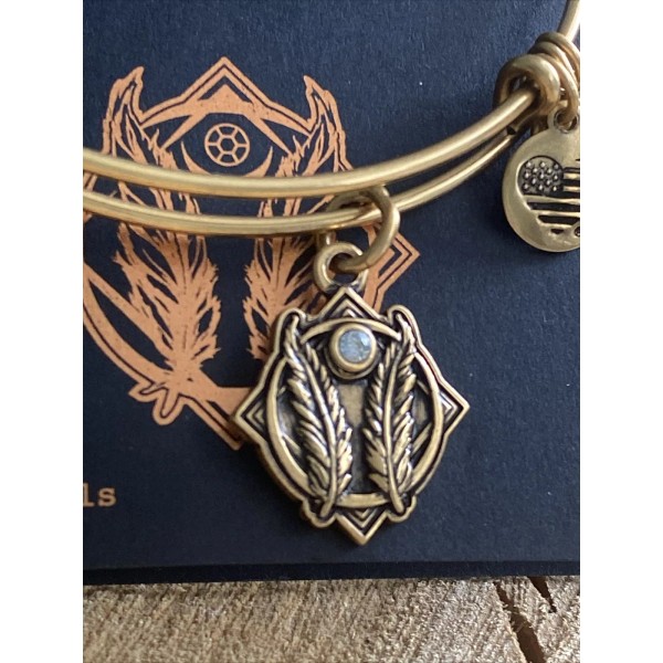Alex and Ani "GOD SPEED" Journey Blessing Protection Gold Bracelet