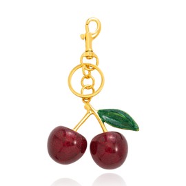 Cute Cherry Keychains Bag Charms Accessories for Women Red Cherry Purse Charms Keychain for Women Trendy 2025