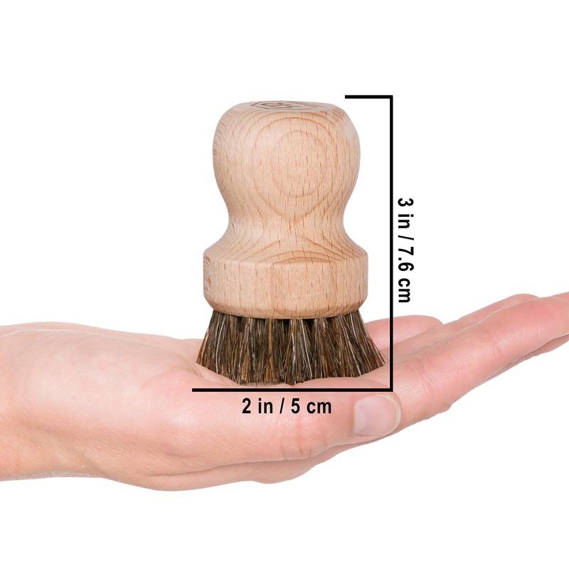 Redecker 750608 Portafilter Brush 5.5 cm Beech Wood & Horsehair