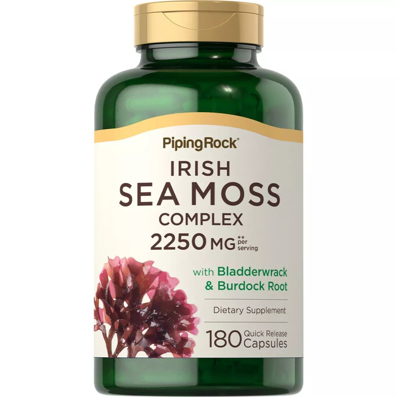 Piping Rock Irish Sea Moss Capsules | 2250mg | 180